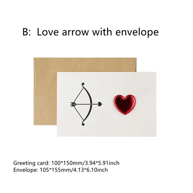 Kaarten Valentijnsdag Liefde Postcard Uitnodiging Wenskaarten Anniversary Voor Haar Valentijnsdag Card: B