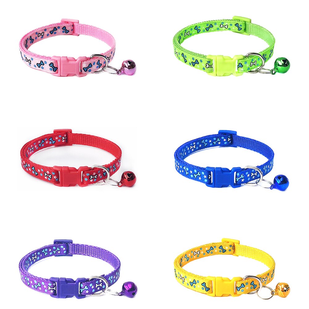 Collier pour chat avec clochette, boucle réglable, accessoire pour chat, accessoire pour petit chien, chihuahua, avec clochette