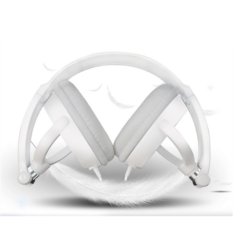 Wired Headphones With Microphone Over Ear Headsets Bass HiFi Sound Music Stereo Earphone For Android PC Gaming Headset