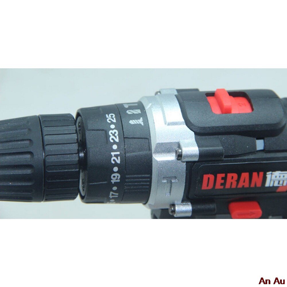 Rechargeable battery drill cordless impact 2 speed DIY electric screwdriver 6500mah power tool with flashlight 36V