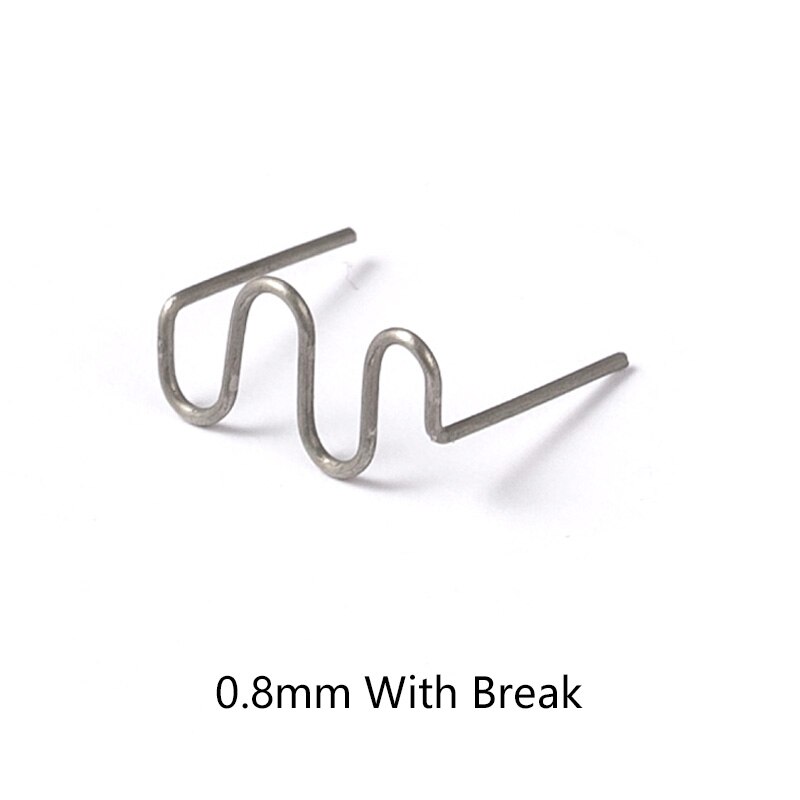 Nietmachine Plastic Reparatie Standaard Pre Cut Wave Nietjes Bumper Carrosserie Reparaties 0.8Mm Wave Nietjes Rvs: 100pcs / Big wave