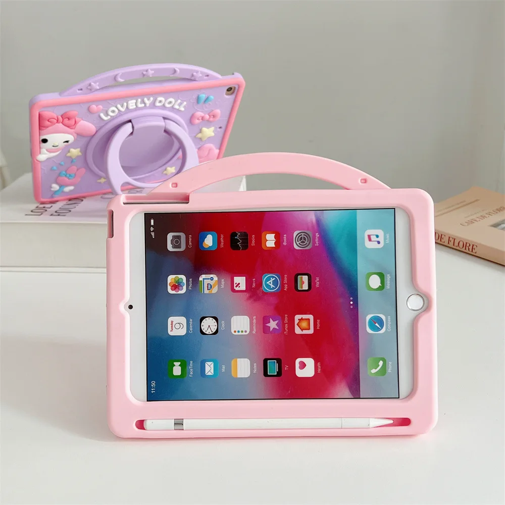 Full-cover Silicone Case For Apple IPAD Mini5/6 Cartoon METI Tablet Protective Cover IPADPRO20/21 Off-road Equipment Accessories