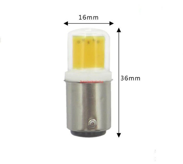 B15 Led-lampen, Dimbare 5W Equivalent 50W Halogeen, AC 110 V/220 V, BA15 Bin-pin Base, COB Lampen voor Home Verlichting