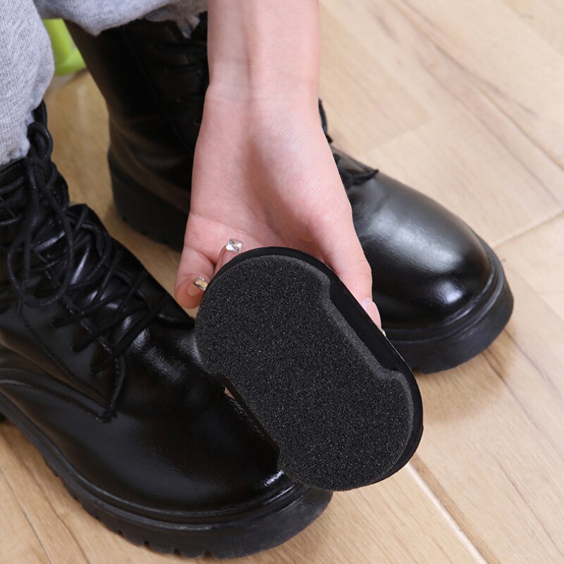 Multifunctional Leather Care Shoe Polish Portable Double-sided Sponge Shoe Brush Leather Shoes Cleaning Artifact Shoes Cleaner