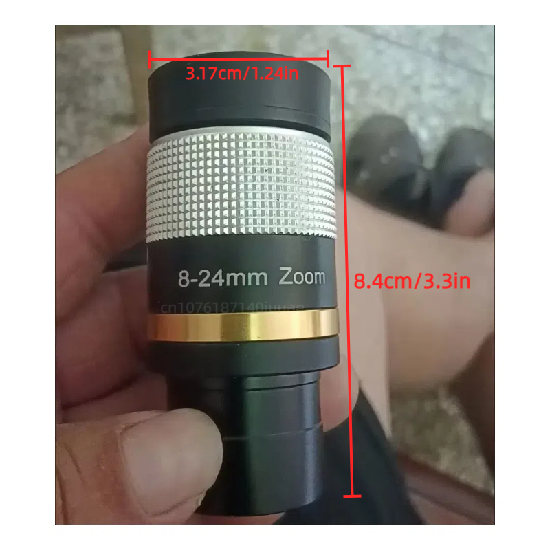 Astronomical Telescope Eyepiece, 8-24mm/7-21mm Zoom Eyepiece, All Metal Continuous Zoom, Astronomical Telescope Accessories