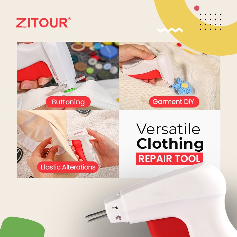 Zitour® Quick Button Attachment Tool Button Fasteners Easy Replace Buttons Sewing Tool for Home Office School Travel Dropshippin