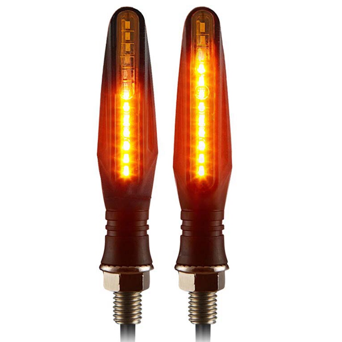 2 Stuks Universa Led Richtingaanwijzers Indicator Motorfiets Flasher Gebouwd Relais Pijl Motorfiets Richtingaanwijzers Motorcycle Light: Default Title