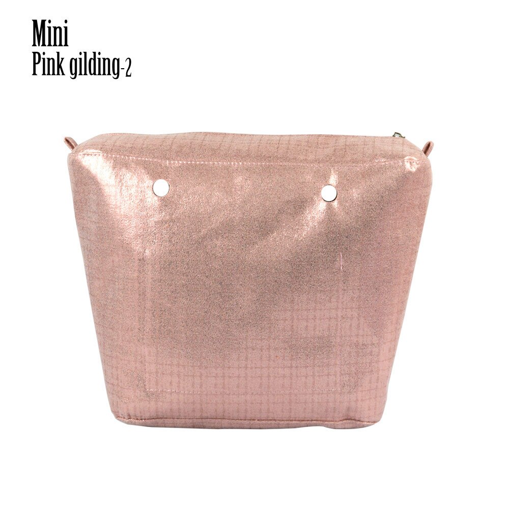 huntfun 1 pieza dorado impermeable Forro interior Obag encarte de colores para el clásico Mini O bolsa de mujeres bolsas bolsos de hombro: mini pink2