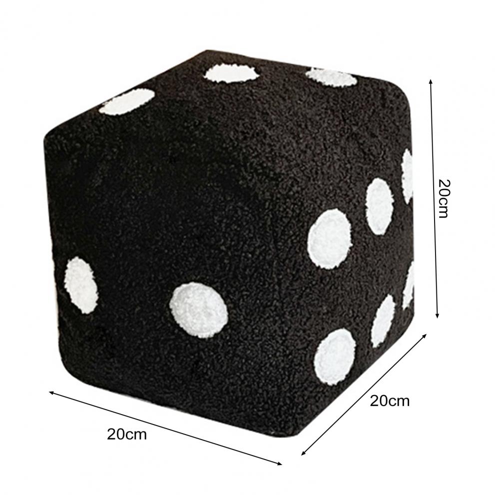 Dados travesseiro cubo cúbico de pelúcia pp algodão simulação dados volta apoio travesseiro de pelúcia almofada decorativa recheada almofada fofa