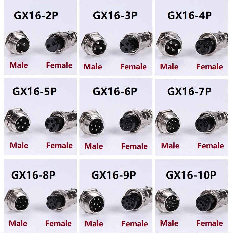 1Pc Gx16 Mannelijke/Vrouwelijke Luchtvaart Connector 2Pin 3Pin 4Pin 5Pin 6Pin 7Pin 8Pin 9Pin 10Pin Circulaire Socket