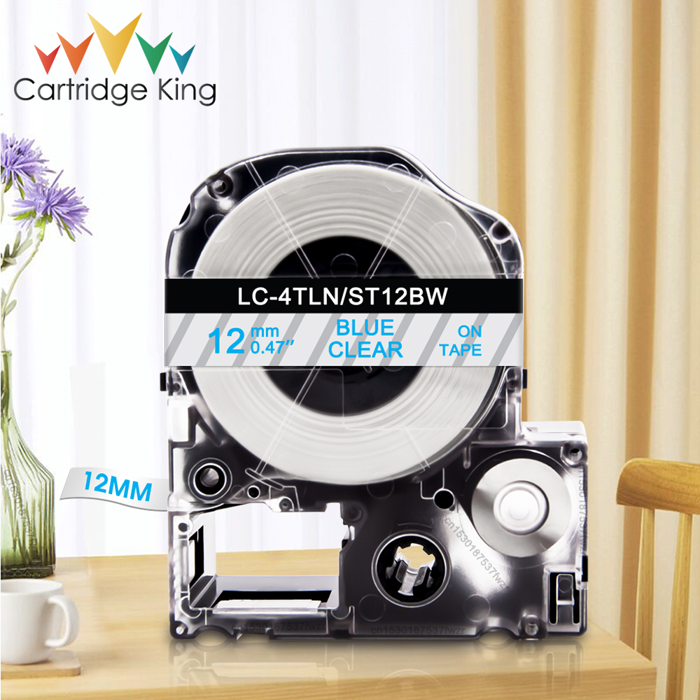 6/9/12mm Replace for Epson Label Tape SS12KW SS9KW SS6KW ST12KW LK-4WBN Compatible for Espon LW-300 LW-400 LW-600P LW-700 Maker