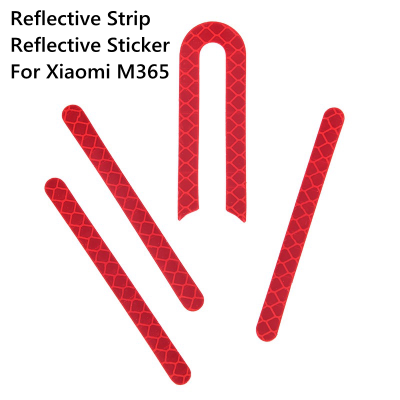 Reflecterende strip voor Elektrische Scooter 4 stuks voor Xiaomi M365 Scooter reflecterende sticker licht labels nacht beveiliging waarschuwing st
