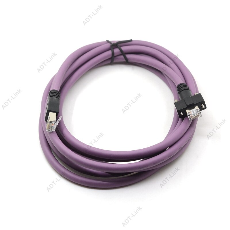 3M 5M RJ45 GigE Industrial Camera Gigabit Ethernet Wire Tow Chain Bending tank chain Screw Fixed Cable for Machine Vision Camera