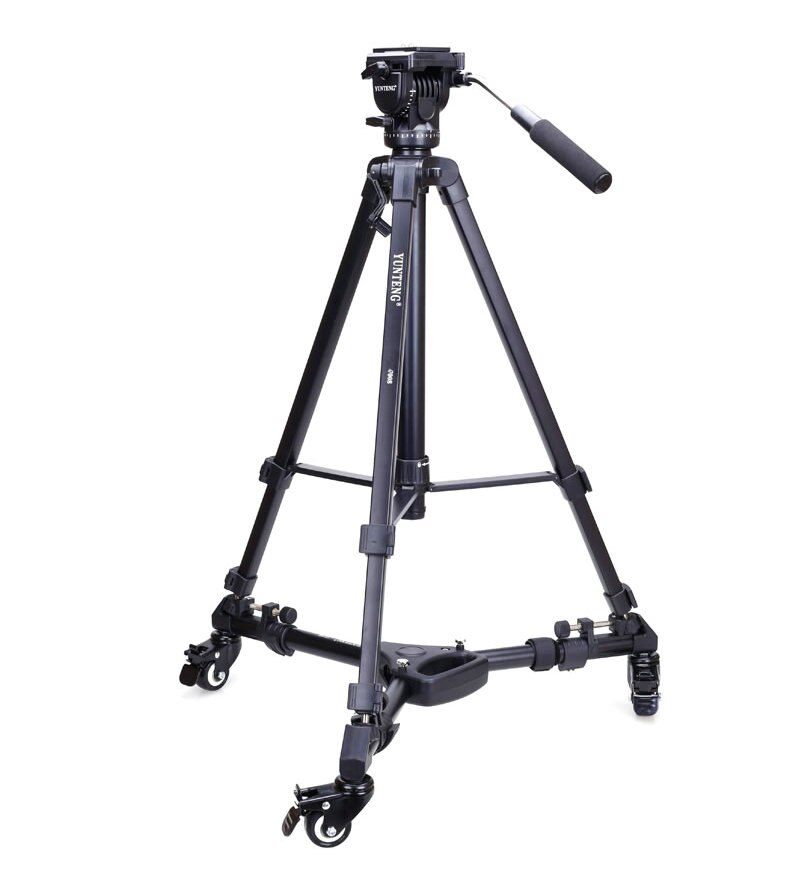 Pro 3 roues poulie universelle pliable caméra trépied socle de chariot support 900