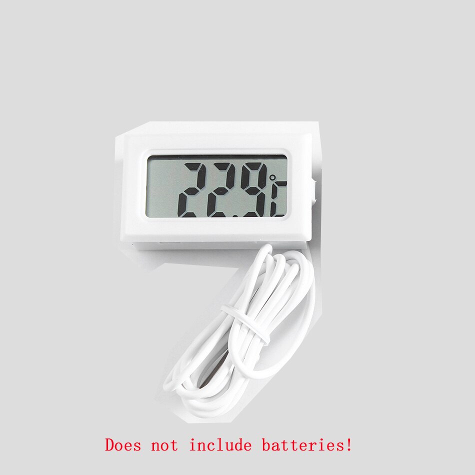 RV Mini Temperature Sensor LCD Car Digital Thermometer Hygrometer Temperature Indoor Outdoor Humidity Meter Gauge Instruments: white