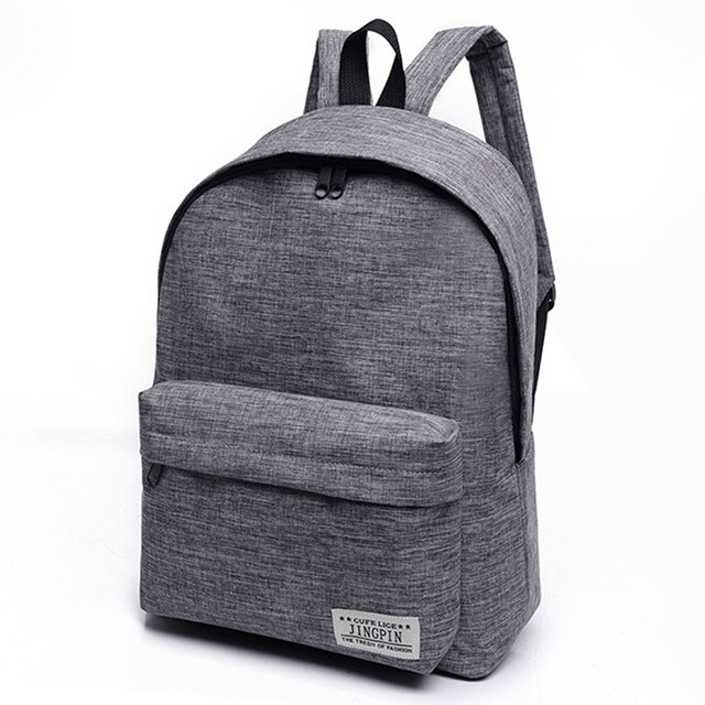 Canvas Schooltassen Voor Tiener Jongen Meisjes Reizen Rugzakken Student Schooltas Mannen Vrouwen Rugzak Laptop Tas WBS500-3: Gray