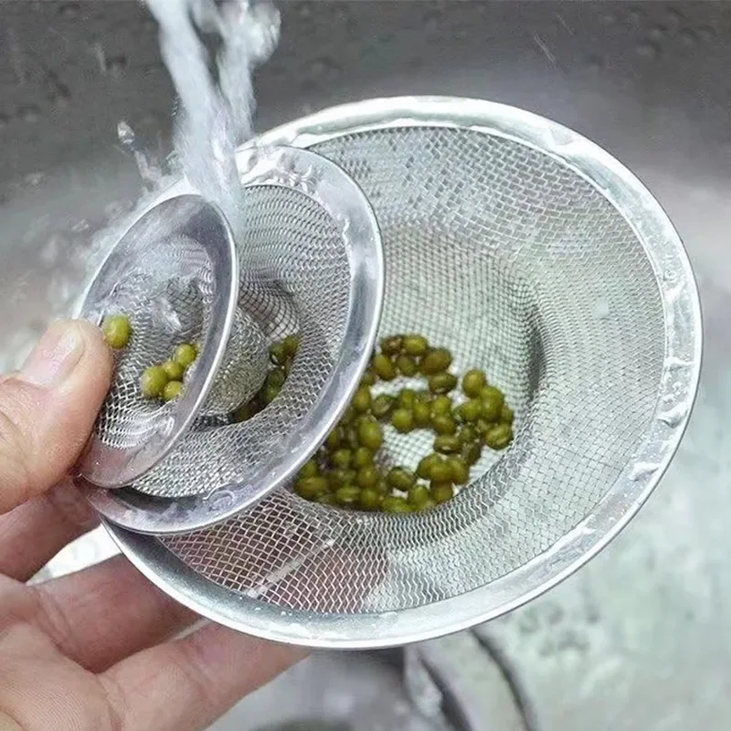 Edelstahl Waschbecken Filter Küche Badezimmer Bodenablauf Mesh Filter Abfluss Korb Abfall Bildschirm Loch Falle Hause Sieb Stopper