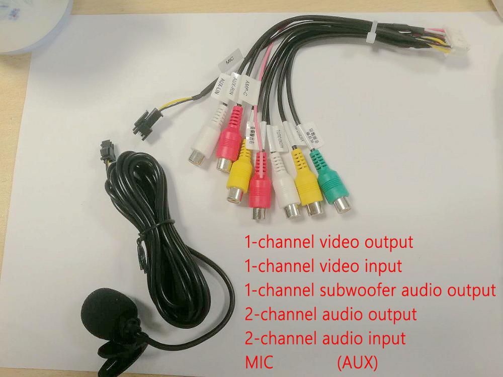 1din of 2din Android Power Kabel USB mic radio GPS HD multimedia speler accessoire voor Hoxiao Alidesheng Toyota Nissan ISO suzuki: mic microphone cable