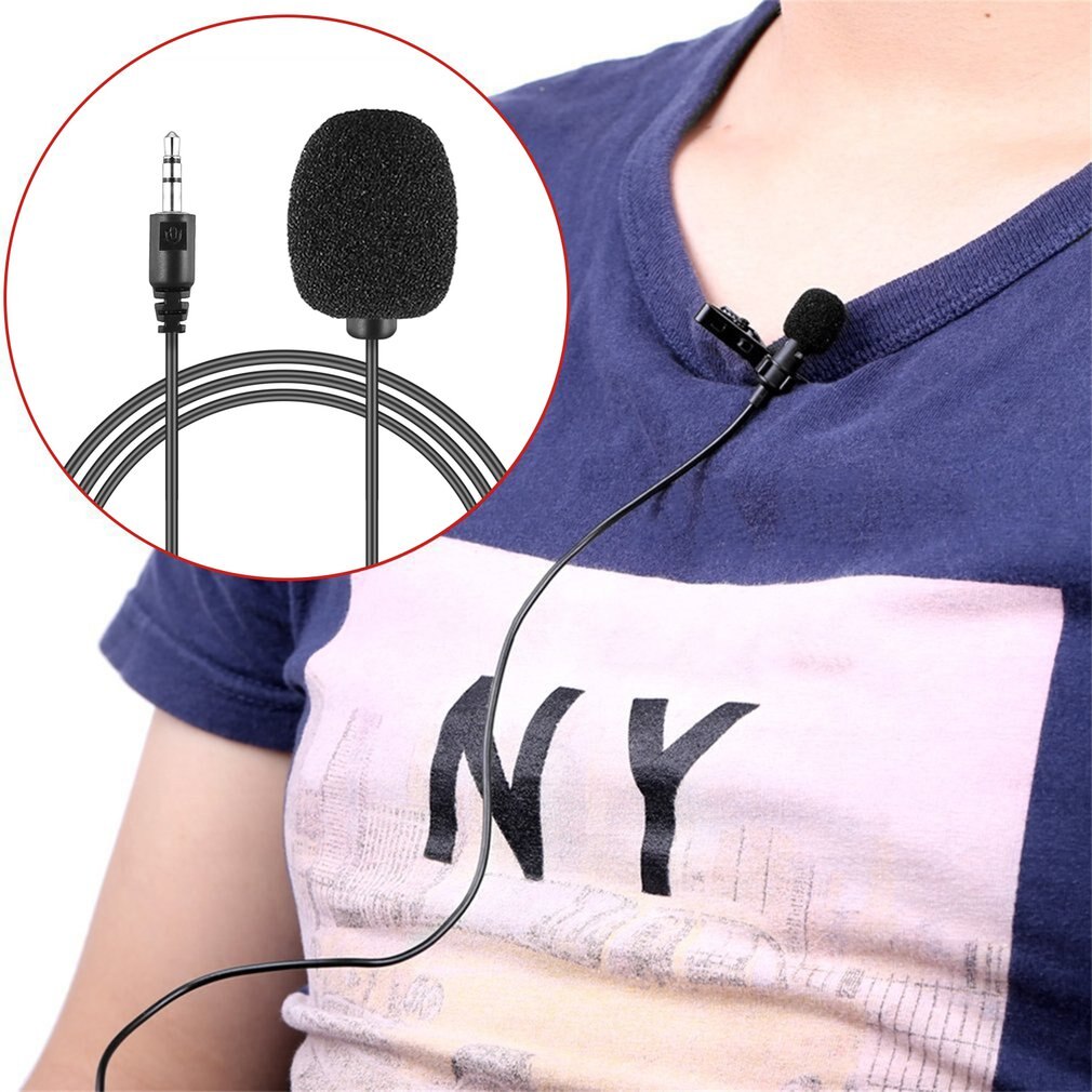 Universal Portable 3.5mm Mini Headset Microphone Clip Microphone For Lecture Teaching Conference Guide Studio Mic