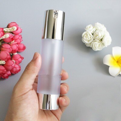 15/30/50ml rejsebeholdere tom flaske genopfyldelig shampoo lotion squeeze krukke plastik klar luftløs pumpe tom flaske