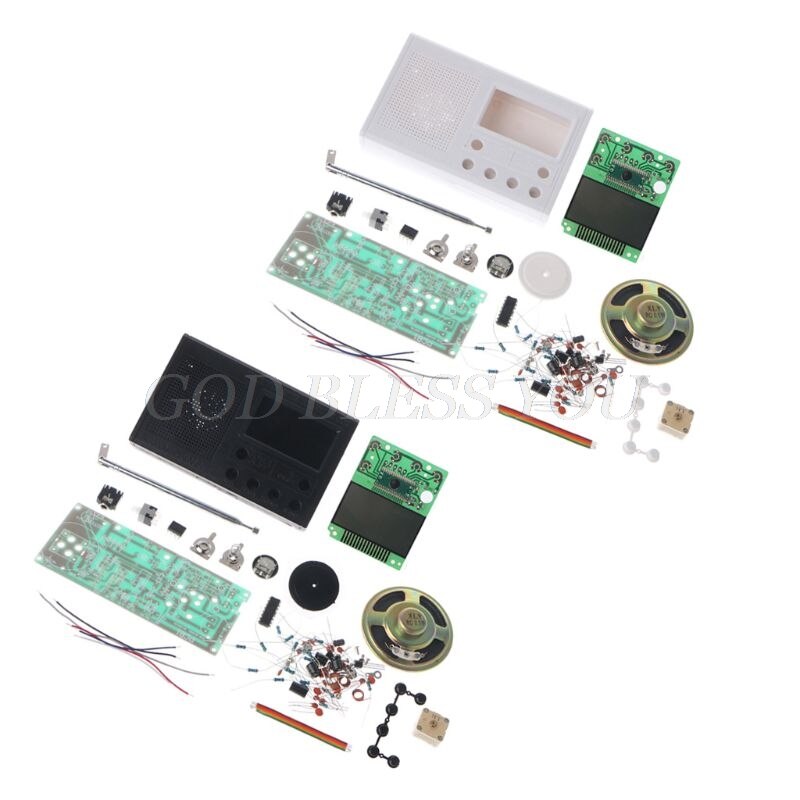 DIY LCD FM Radio Kit Electronic Educational Learning Suite Frequency Range 72-108.6MHz