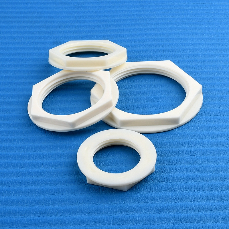 2 ~ 100 Uds hilo femenino 1/2 ~ 2 pulgadas plástico blanco Nylon tuerca de sujeción hexagonal jardín Micro riego Pagoda tapa de tornillo accesorio