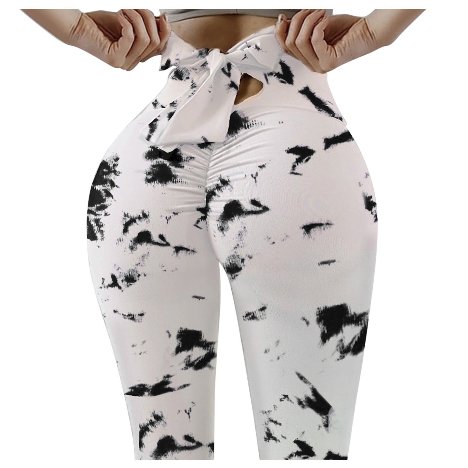 Witte Boog Naadloze Yoga Broek Vrouwen Sport Broek Leggings Fitness Sport Running Hoge Taille Strakke Broeken Workout Gym Broek