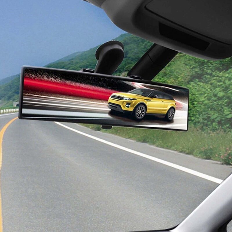 For Truck Vehicle Car Curved Rear View Mirror Auto Interior Clip On Wide Angle Convex Rearview Reversing Mirror Accessories