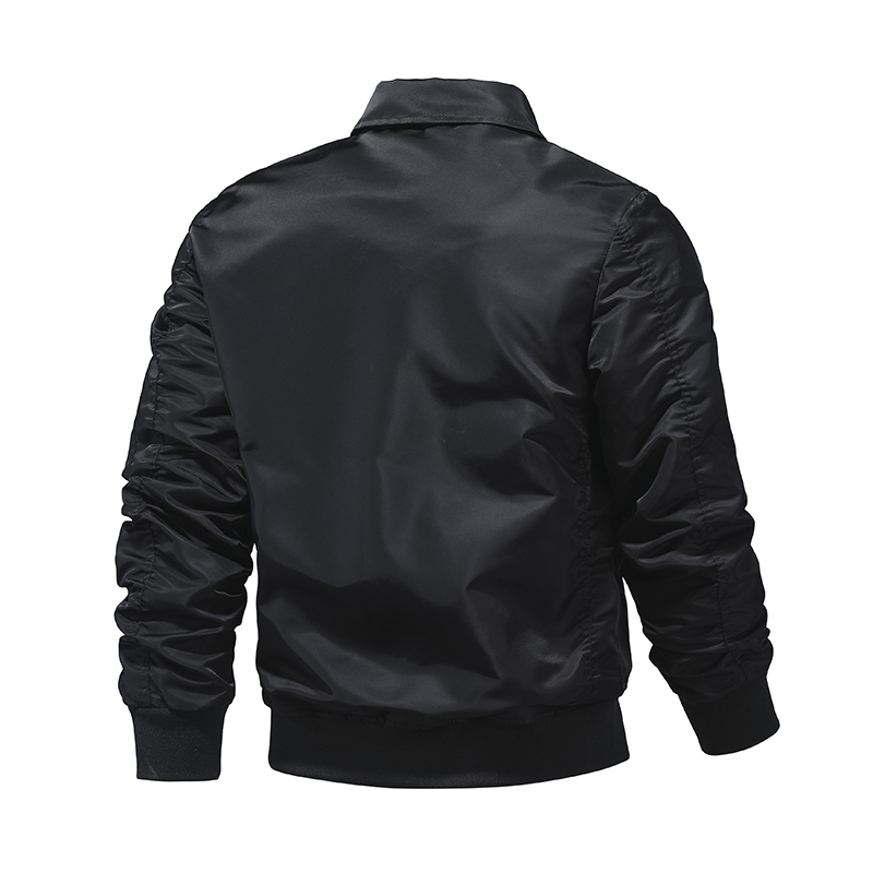 Chaqueta de piloto de la Fuerza Aérea MA1 para hombre, traje de béisbol de color sólido, chaqueta de trabajo de gran tamaño, de , temporada de otoño,