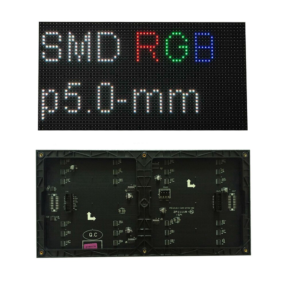320 x 160mm led matrix dot  p5 indendørs rgb smd vedio reklame billboard 64 x 32 pixels høj opløsning led panel