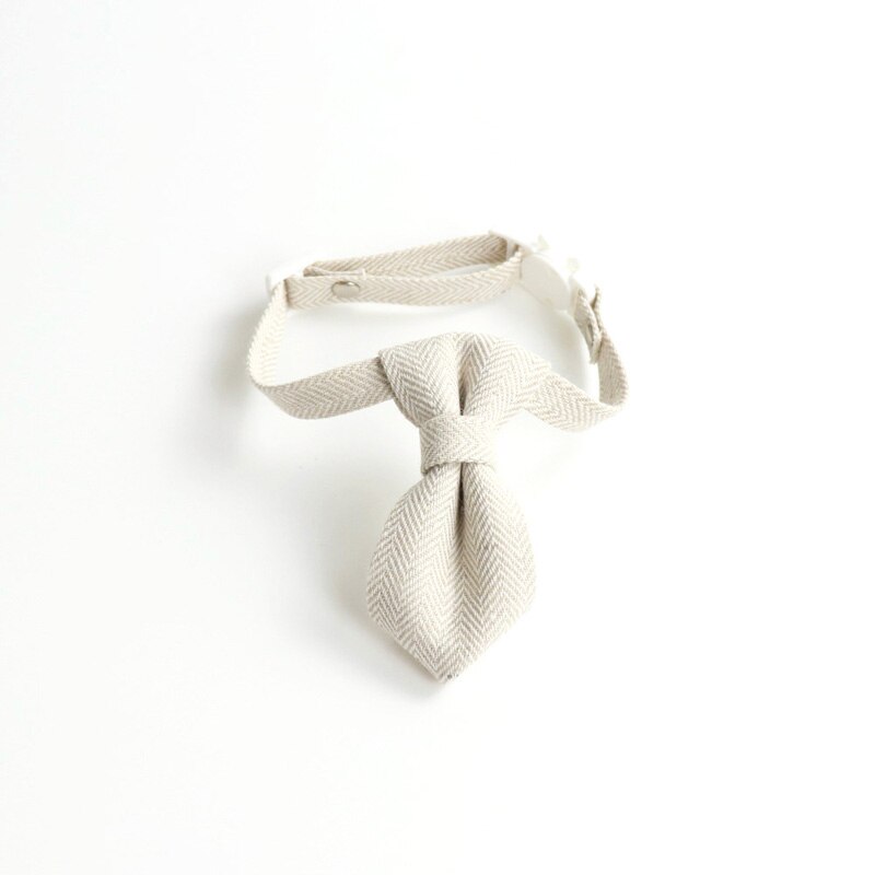 Bonitinho Laço Coleira de gato Fugir Colar Liberação rápida Gravata Bicho de estimação Acessórios Ajustável Colares Gatos Fivela de segurança: Lavender