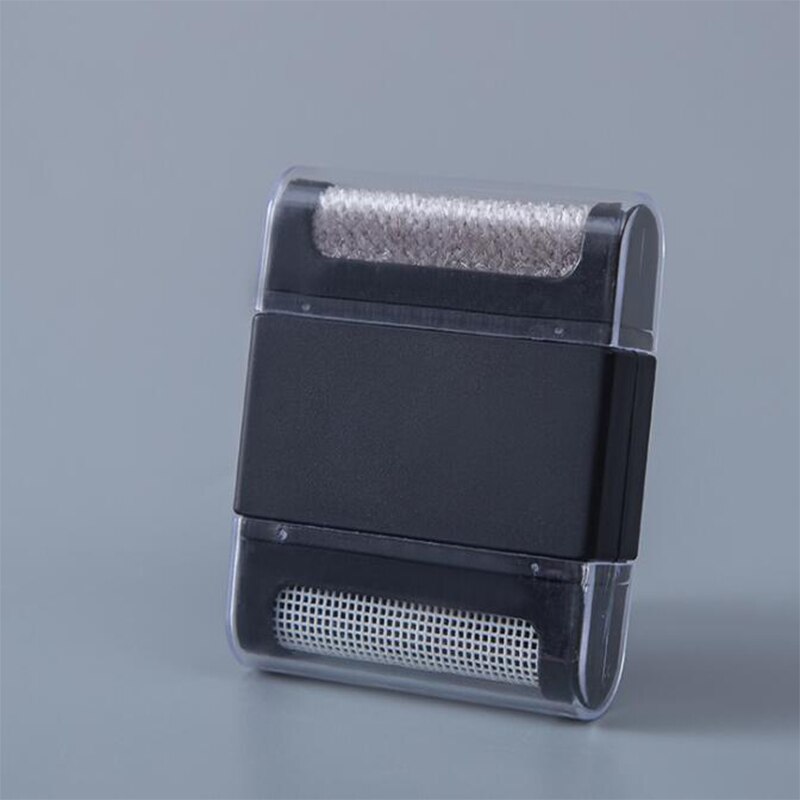 Brosse pour enlever les peluches, peigne de chandail réutilisable, brosse en tissu, rasoir pour vêtements, pull en laine, brosse anti-poussière Portable: Black (two side)