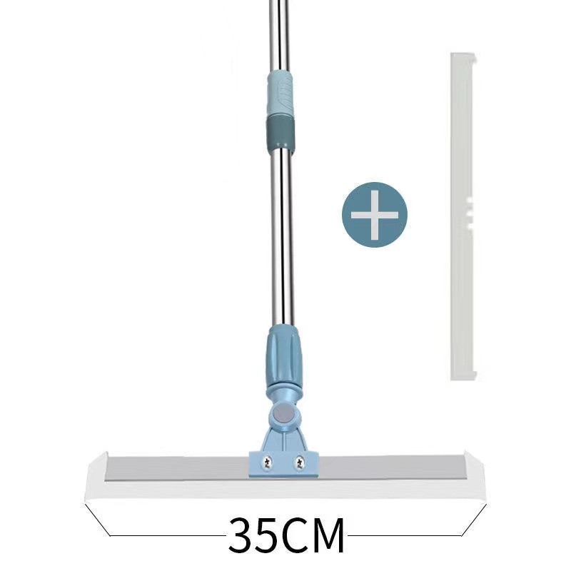 Multifunction Magic Broom Magic Floor Wiper Rotatable Wiper Scraper Telescopic Broom Floor Window Squeegee Water Cleaning Tools: 35cm 1 Scraper