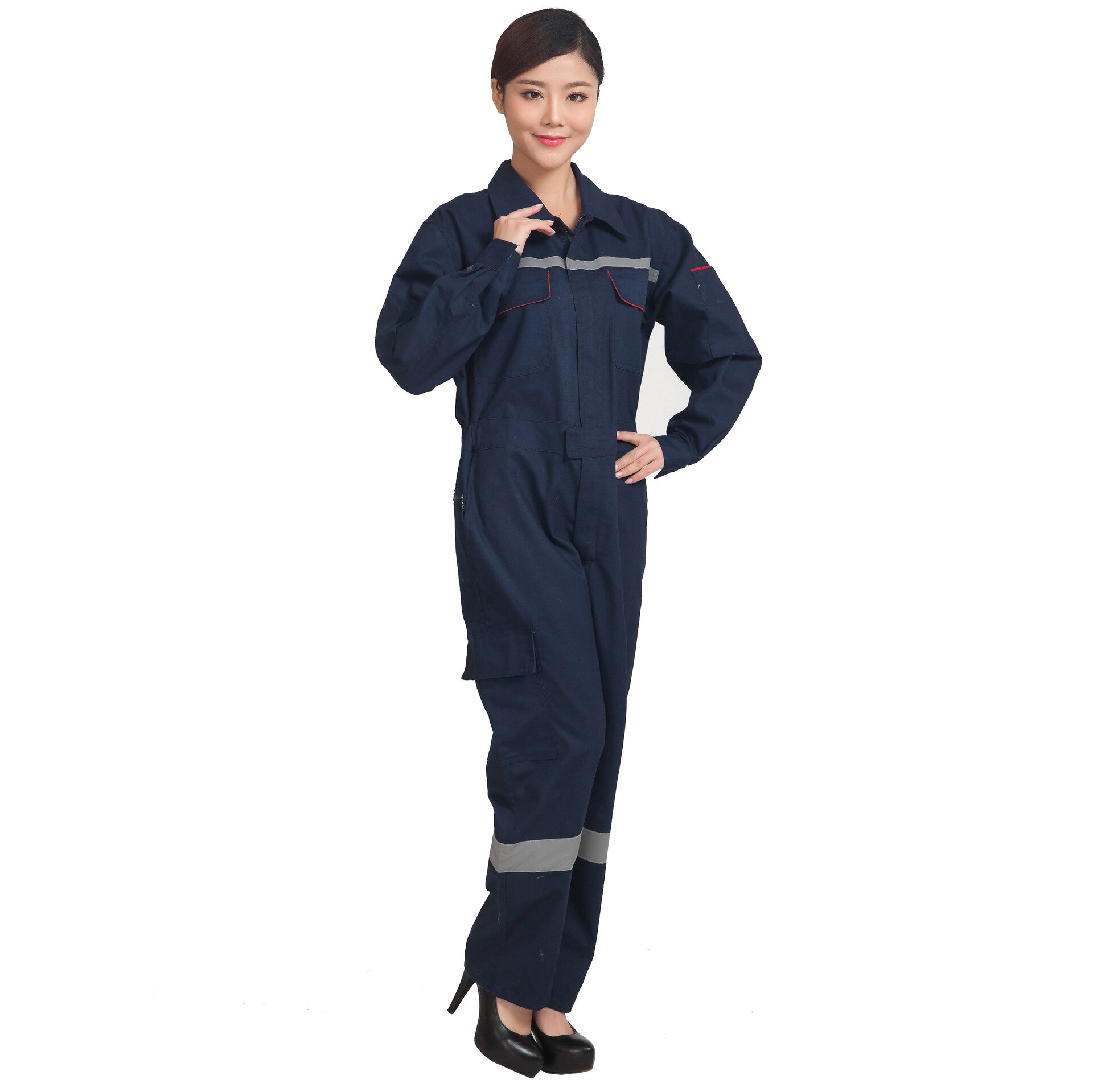 Arbetsoveraller män kvinnor skyddsoveraller reparatör reflexoveraller arbetsuniformer plus size svetsoveraller overaller