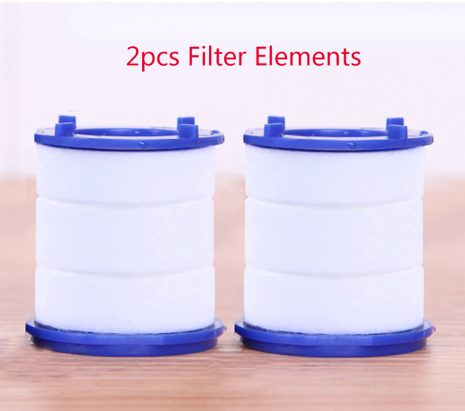 Zhangji 3 Modes Faucet Aerator 360 Rotatable Kitchen Chlorine Removal Purify Splashproof Saving Tap Spray Water Faucet Filter: 2pc Filter element