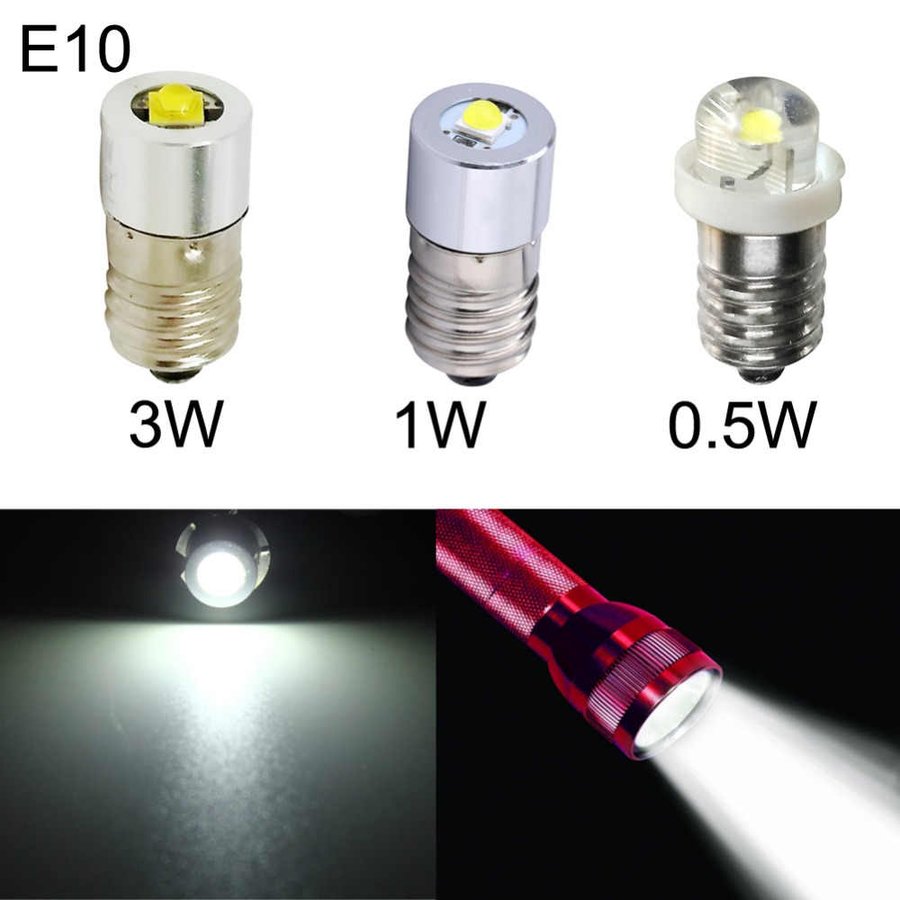 LED Upgrade Bulb For D+C cell flashlights P13.5S CREE XPG2 0.5W 1W 3W 5W 3V DC4-12V/6-24V LED Replacement Torch Bulbs
