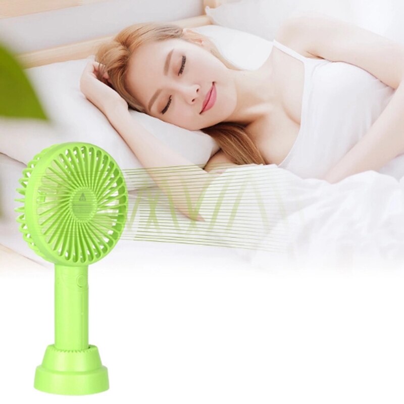 Hand-Held Portable Cartoon Base Fan Mini USB Hand Electric Fan M2 Fan Pocket Fan