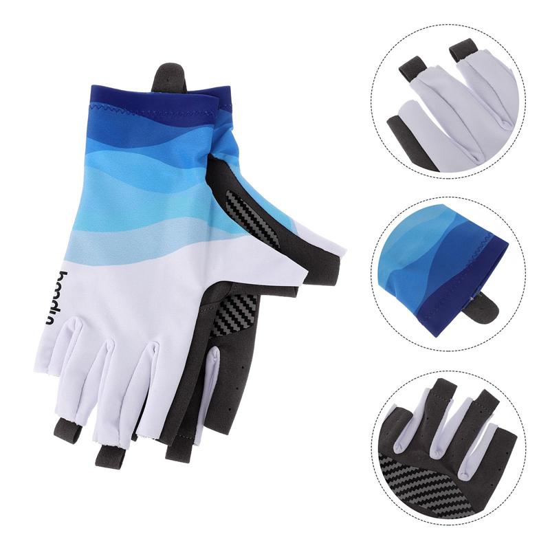 1 Pair Sun Protection Half-Finger Gloves Breathable Gloves For Sailing Cycling Outdoor Fishing Riding Camping Supplier