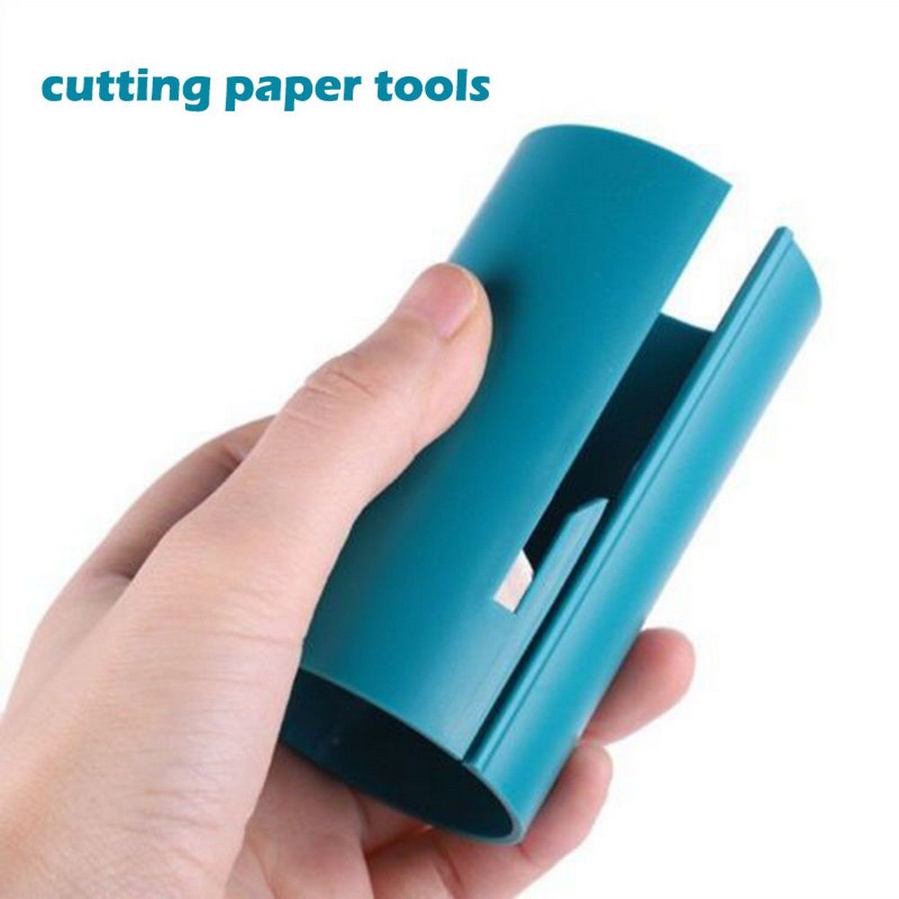 Papier Schneiden Werkzeug Schiebe Verpackung Kunststoff Papier Cutter Verpackung Papier Rolle Klinge Winkel Perfekte Linien Hohe Werkzeuge