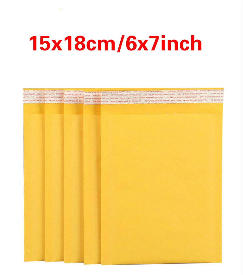 Kraft Paper Bubble Envelopes Bags Padded Mailers Envelope with Bubble Mailing Packaging Bag Wrap Storage 10pcs