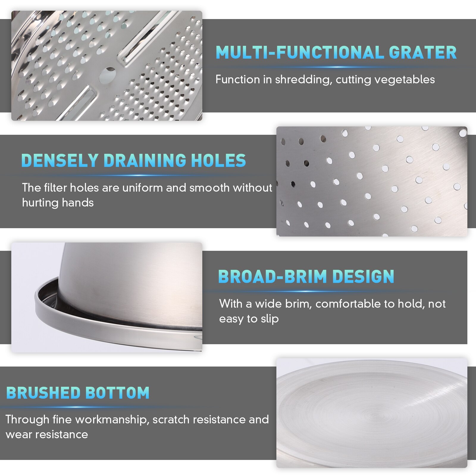 1 Pc Portable Multi-purpose Practical Food Grater Vegetable Slicer Kitchen Tool for Bar Kitchen Restaurant