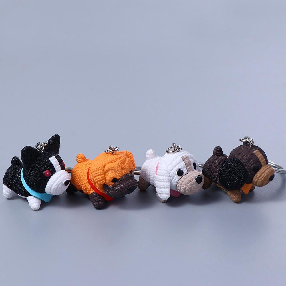 Accesorios interiores para bolsa, accesorios para llaves, bolsa de lana para perros, adornos, llavero de mascota para perro, colgante para bolso, llaveros de muñecos para perros