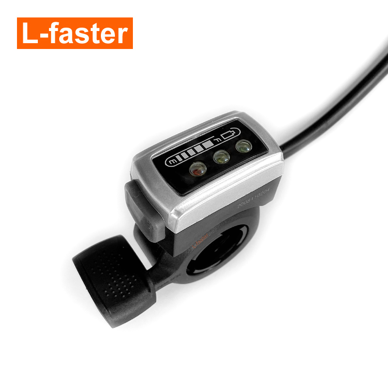 L-faster 24V/36V/48V Bike Thumb Throttle - Wuxing Speed Accelerator For E-Bike Scooter