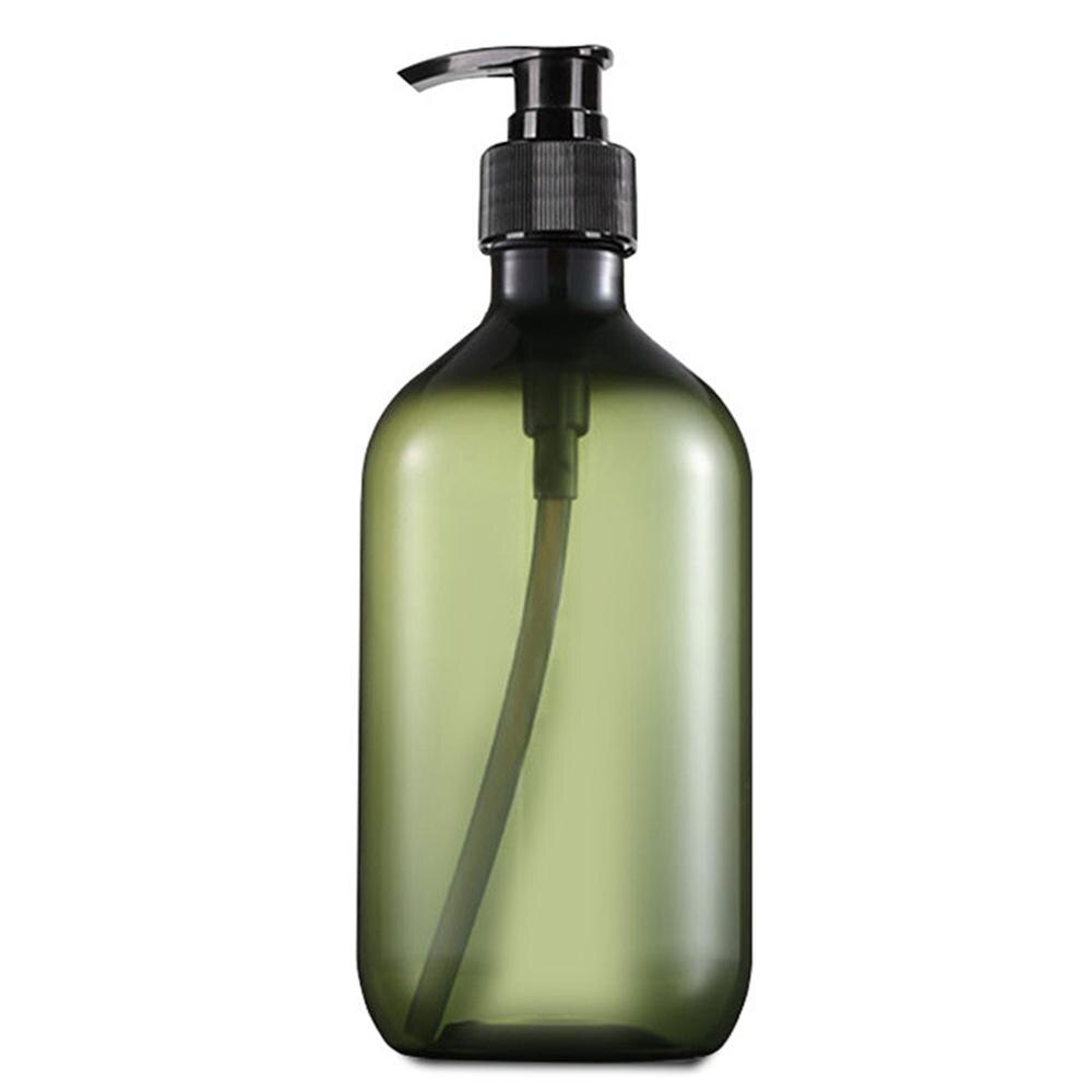 500Ml Lege Plastic Hervulbare Pomp Fles Lotion Shampoo Douchegel Zeepdispenser Fles Outdoor Reizen: Licht Groen