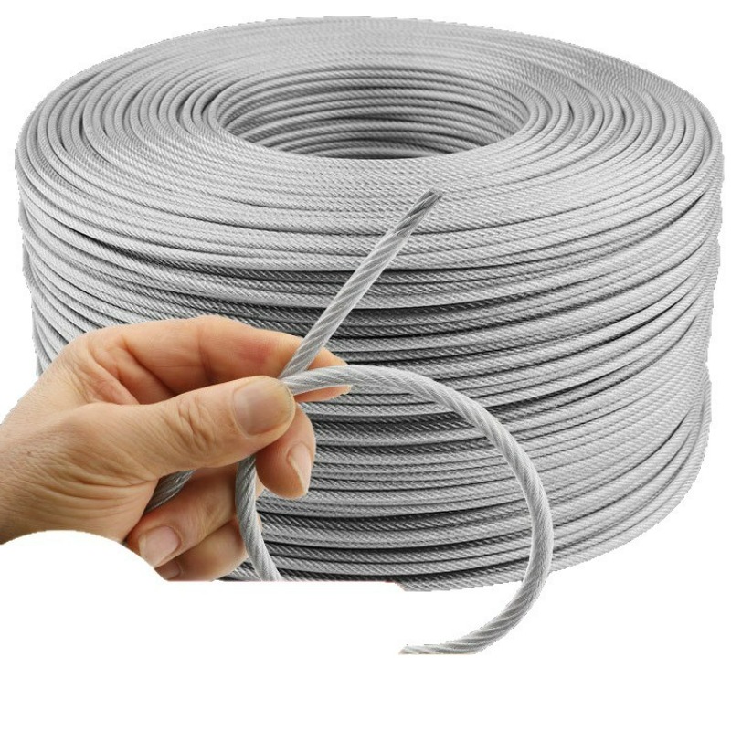 Roestvrij staaldraden Touw Metalen lijn Bosmaaier Trimmer Waslijnen Touwen Grasmaaiersnoer Slijtvaste ophangingstouwen