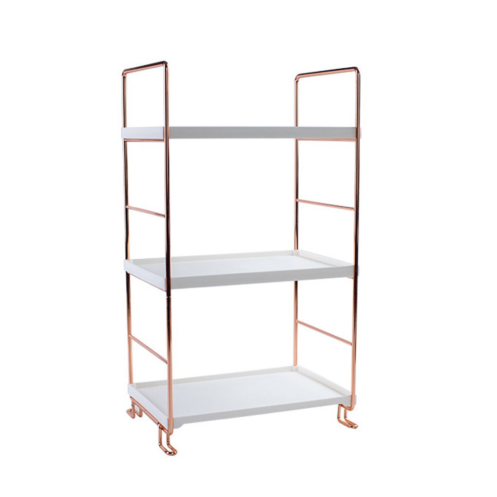 Bathroom Organizer Shelf Plastic Storage Rack Adju... – Grandado