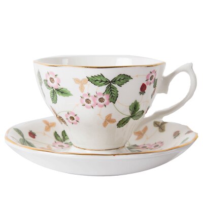 Sæt europæisk bone porcelæn kaffesæt beholder engelsk eftermiddag keramisk te kop sæt mælkekop sæt arrangør køkken tilbehør: 13