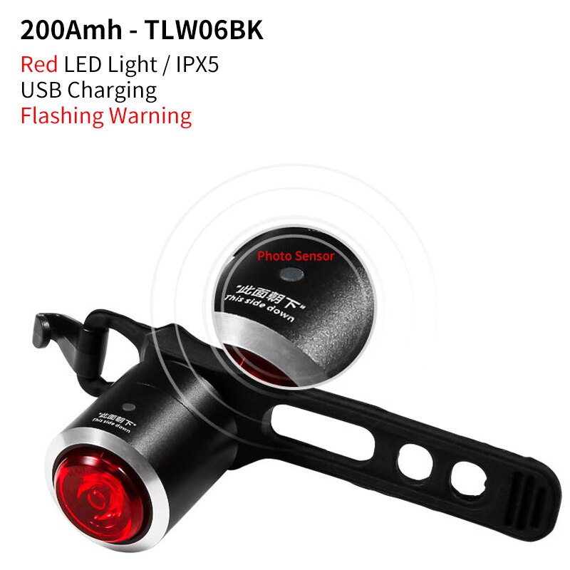 ROCKBROS Bicycle Light Rear Bike Lights LED USB Cycling Tail Lamp Bicycle Saddle Light luces bici MTB Accessories Bike Taillight