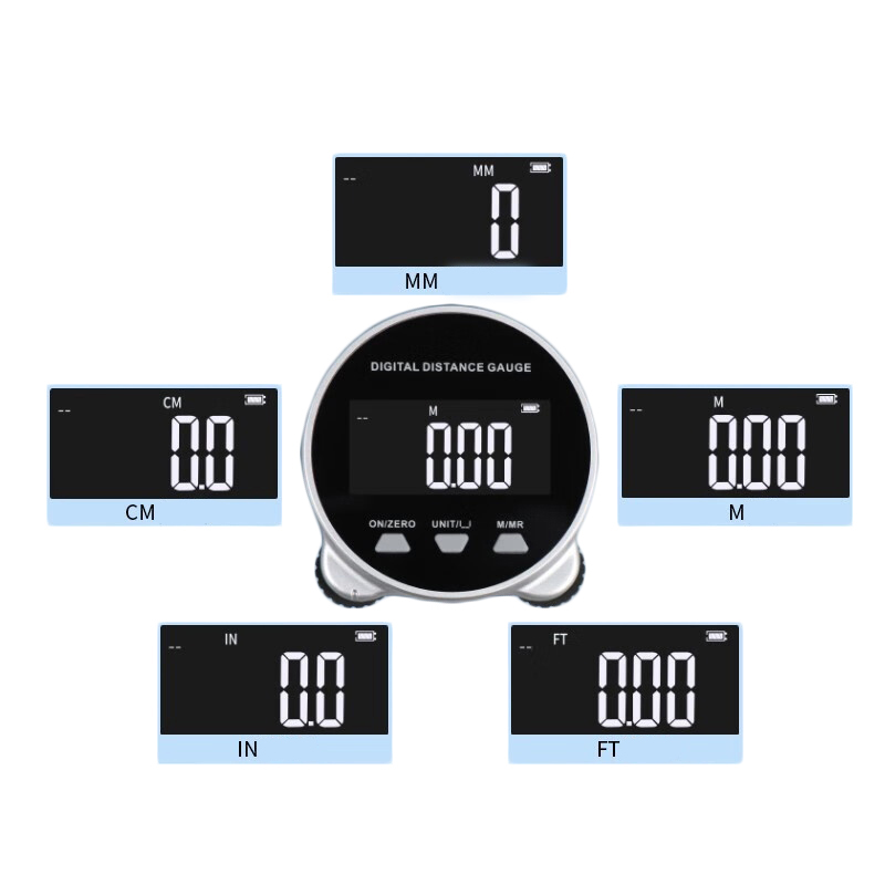 Bærbart digitalt målebånd med lcd-skjerm målebånd nøyaktig elektronisk stålmål metriske måleverktøy