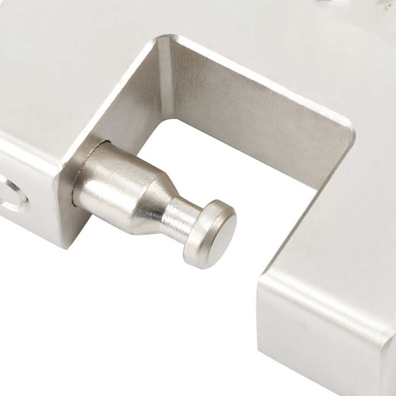 High Safety Security Waterproof Iron Padlock Rectangular Thick Shackle Anti Theft Heavy Duty D Shaped Pick‑Proof Door Lock